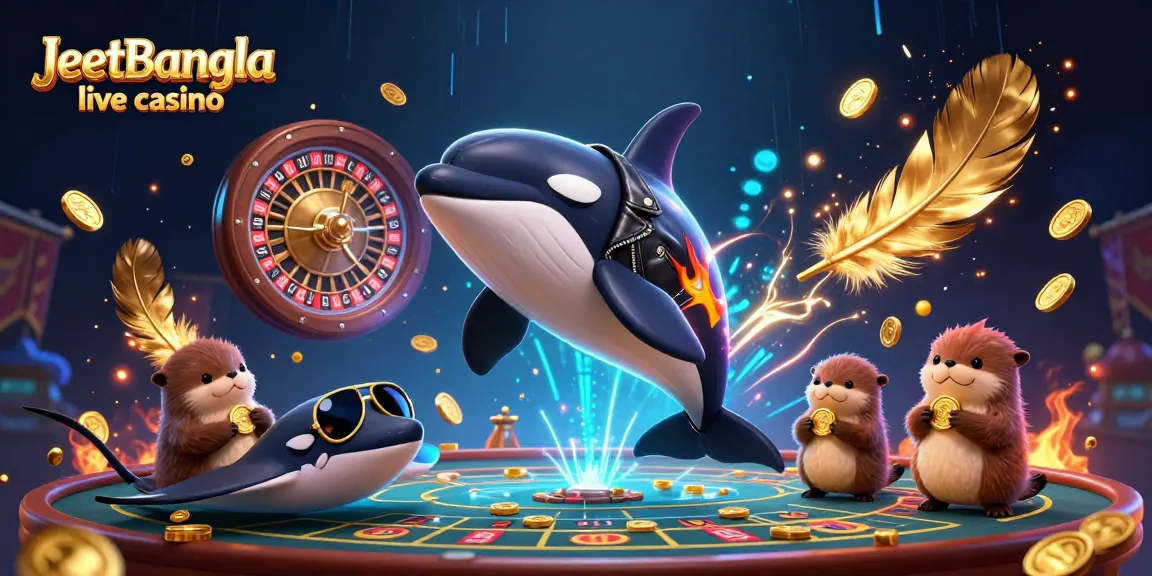 Engaging JeetBangla live casino scene featuring vibrant characters and casino elements.