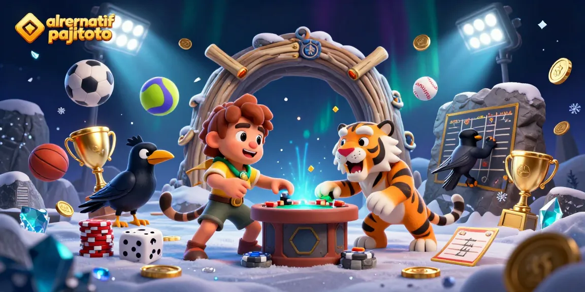 Experience the excitement of link alrernatif pajitoto at a prehistoric casino with dynamic characters and sports elements.