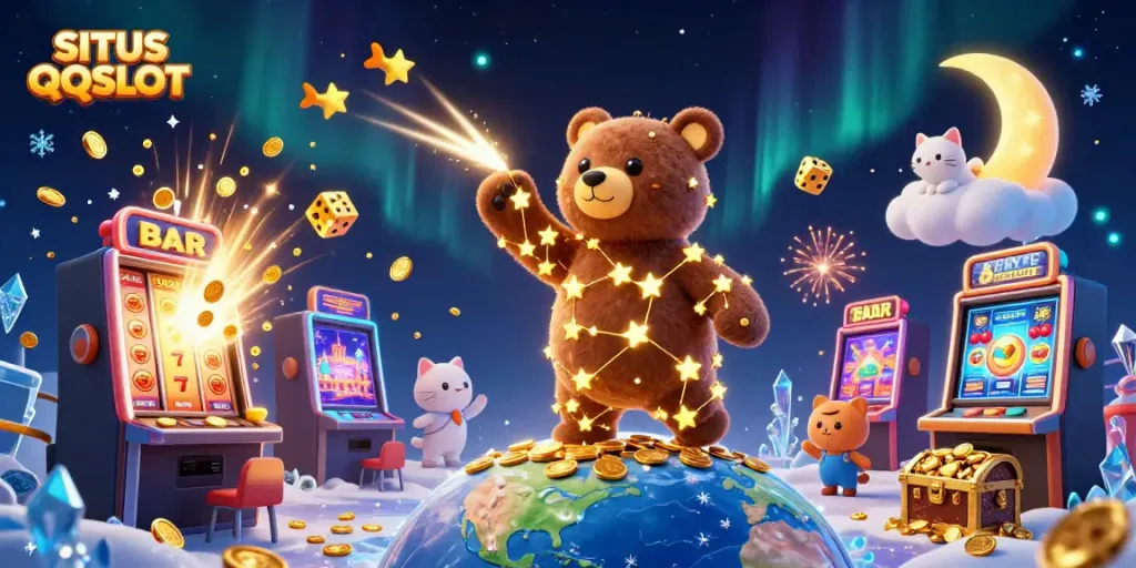 Engage with thrilling gameplay at SITUS QQSLOT, featuring cosmic characters and creative casino elements.