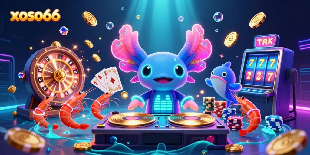 Experience the vibrant underwater casino world of xoso66 with brilliant characters and dynamic gambling elements.