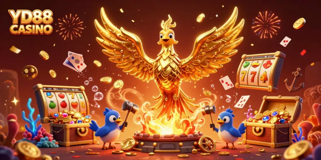 Experience the excitement of YD88 CASINO with dynamic characters and rich game elements.