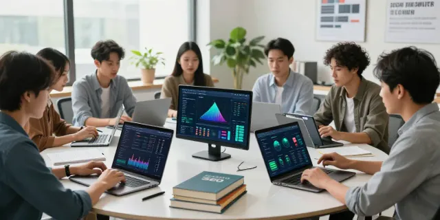 Instant indexing strategies showcased in a digital marketing office with SEO experts collaborating.