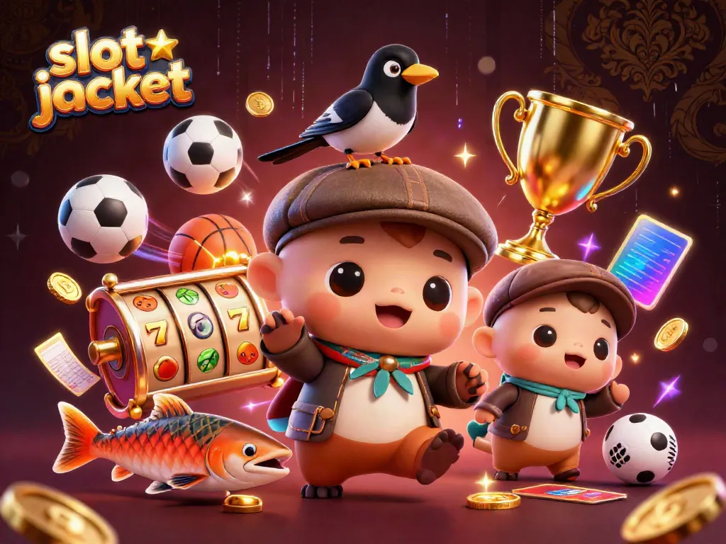 Experience the thrill of slot jackpot with a playful cartoon Nessie and casino elements, offering excitement and fun.