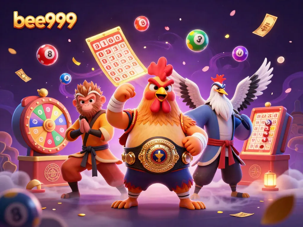 Experience thrilling lottery action with bee999's vibrant characters and dynamic games.