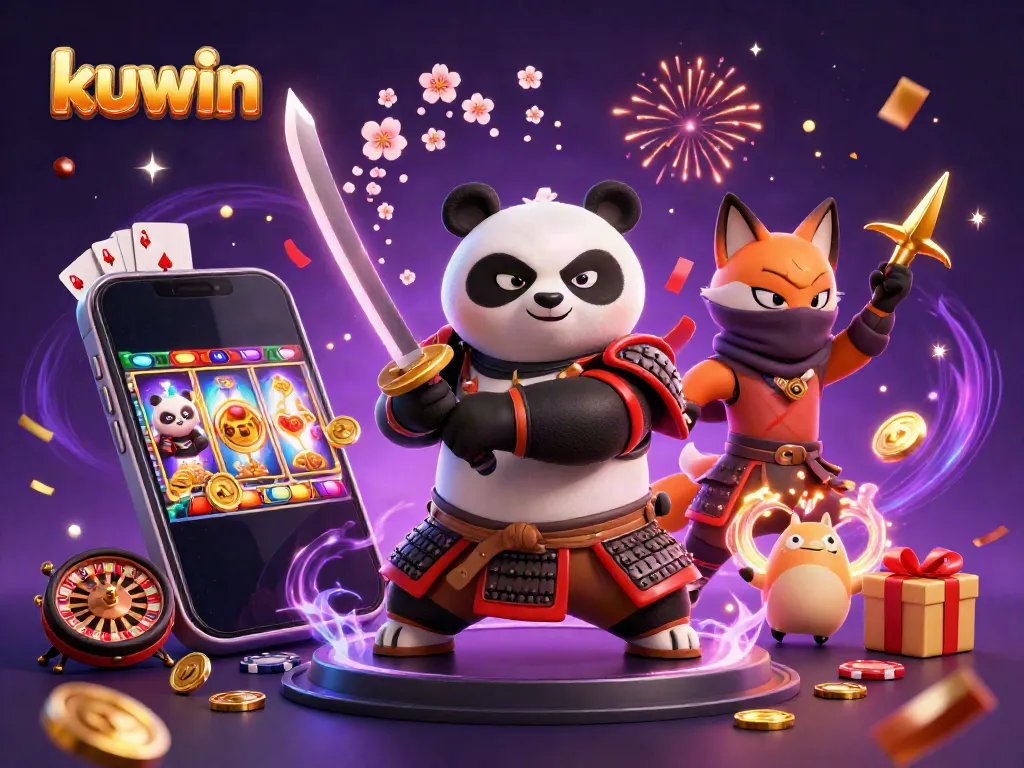 Experience the thrill of kuwin with dynamic 3D characters and colorful casino elements.